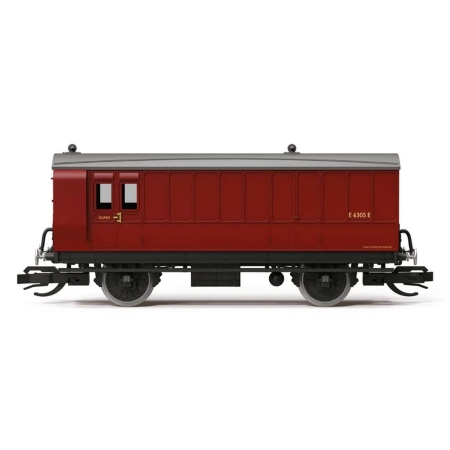 Hornby TT4062 - Wagon bagażowy, 4 Wheel Coach 3rd Class, BR, Ep.III