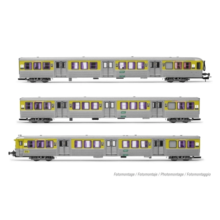 Jouef HJ4186 - Zestaw 3 wagonów pasażerskich RIO 78 TER, SNCF, Ep.V