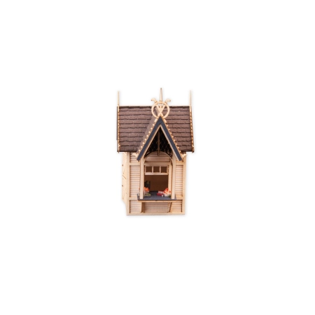 Noch 14383 - Laser-Cut mini: Budka z pamiątkami 2,7 x 2,7 cm