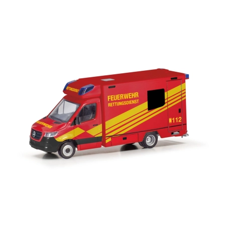 Herpa 098755 - Mercedes-Benz Sprinter '18 Fahrtec karetka pogotowia „Feuerwehr”