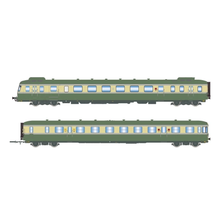 Jouef HJ2419S - Jednostka spalinowa RGP II X 2716 + XR 7719, SNCF, Ep.III-IV, DC-Sound