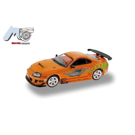 Herpa 87MC000018 - MicroCity: Toyota Supra, pomarańczowa „F'n'F” (1993-2002)