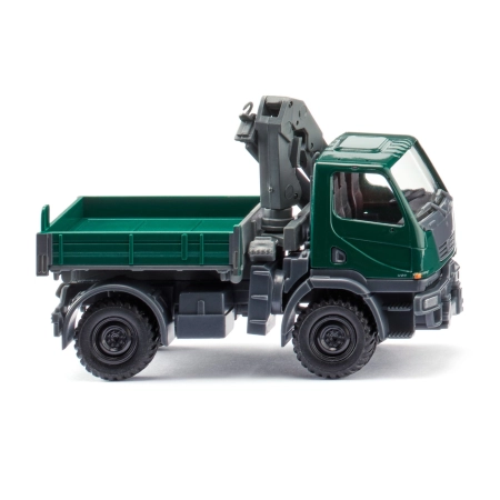 Wiking 036903 - Unimog U 20 z żurawiem załadunkowym - zielony mech