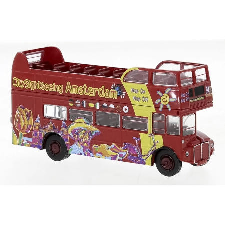 Brekina 61116 - AEC Routemaster otwarty, Citysightseeing Amsterdam, 1965 r.