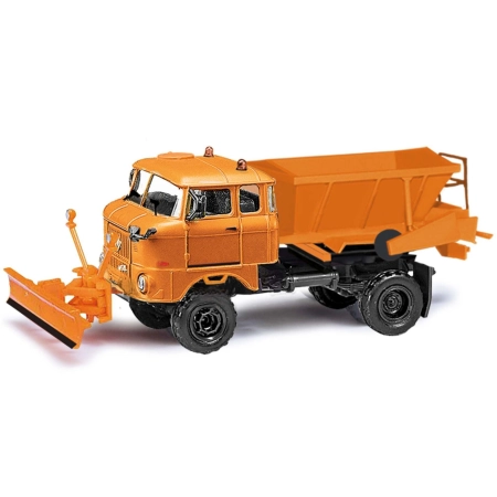 Busch 95286 - IFA W50 LA D035, serwis zimowy z pługiem śnieżnym