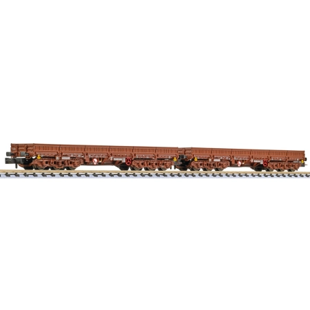 Liliput 260192 - Zestaw 2 ciężkich wagonów Samms 4860, DR, Ep.IV