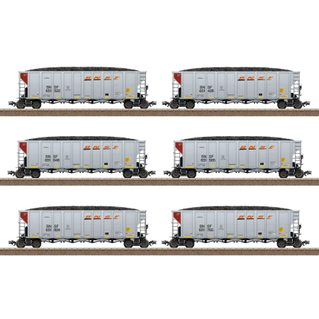 Trix 24911 - Zestaw 6 węglarek, LLC, BNSF, Ep.VI