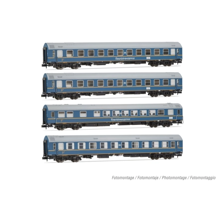 Arnold HN4420 - Zestaw 4 wagonów pasażerskich „Tourist Express”, DR, Ep. III
