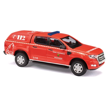 Busch 52846 - Ford Ranger z twardym dachem, straż pożarna Wolfhagen