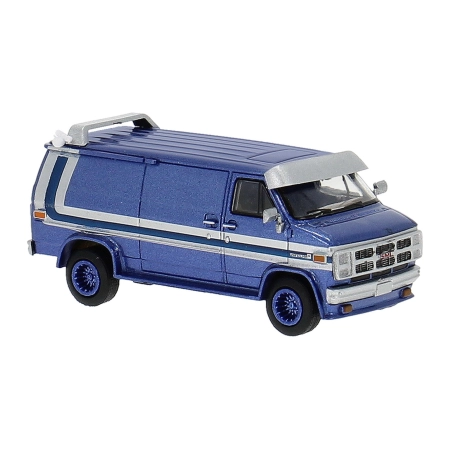 Brekina 18253 - GMC Vandura, niebieski, 1983