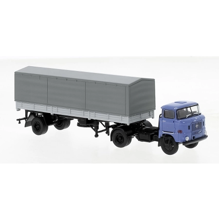 Brekina 71206 - IFA W 50 PP-SZ blau, schwarz, 1965