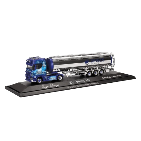 Herpa 122344 - Scania CS 20 HD Jumbochromtank-Sattelzug „Ingo Dinges/Wickie”