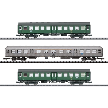 Trix 18295 - Zestaw 3 wagonów pasażerskich N2846, DB, Ep. IV, część 1