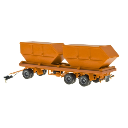 Viessmann 8225 - CarMotion 3-osiowa przyczepa do przewozu kontenerów.