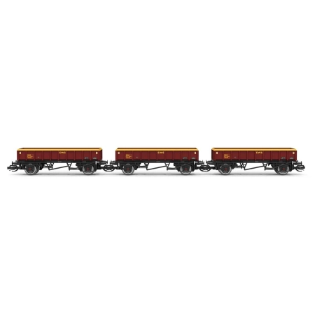 Hornby TT6051 - Zestaw 3 wagonów balastowych MHA „Coalfish” nr 396059, 396776, 396999, EWS, Ep.III