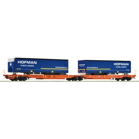 Roco 6600072 - Podwójny wagon kontenerowy T2000, Wascosa, Ep.VI „Hofman