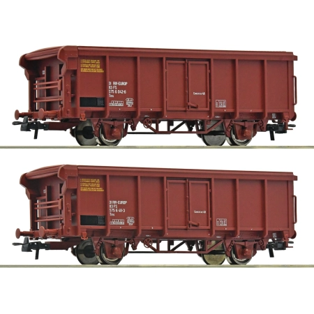 Roco 6600082 - Zestaw 2 wagonów dachem rolowanym Tms, FS, Ep.IV