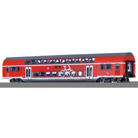 Brawa 64541 - TWINDEXX VARIO, wagon środkowy dwupoziomowy, 2. klasa, DBAG, Ep.VI „Stralsund Hbf”