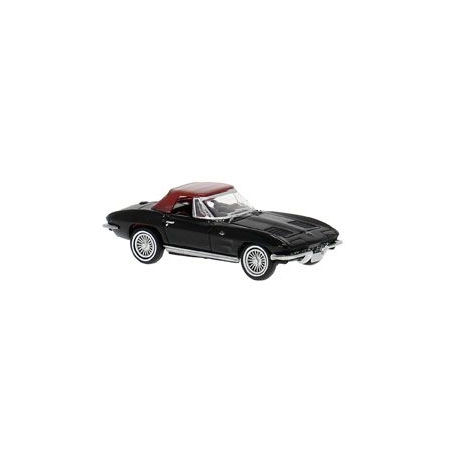 Brekina 18025 - Chevrolet Corvette C2 Convertible, czarny zamknięty