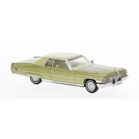 Brekina 18126 - Cadillac Coupé de Ville, złoty/kość słoniowa, 1972 r.
