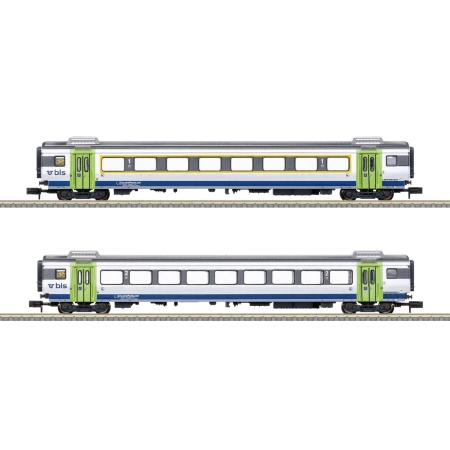 Trix 18294 - Zestaw 2 wagonów pasażerskich „GoldenPassLine”, BLS, Ep.VI