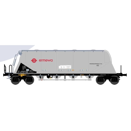NME 203619 - Wagon silos cement Uacns „ERMEWA”, srebrny
