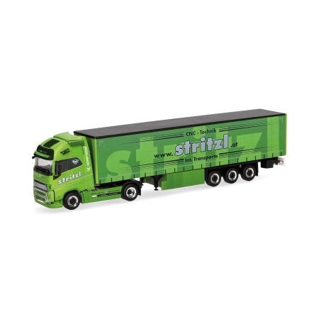 Herpa 320108 - Volvo FH16 GL XL 2020 Gardinenplanen-Sattelzug "Stritzl" (Österreich)