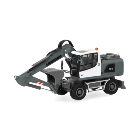 Herpa 320405 - Koparka mobilna Liebherr A920 Litronic, szaro-żółta