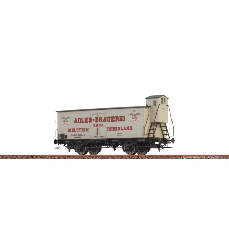 Brawa 51256 - Wagon do przewozu piwa "Adler-Brauerei Bielstein", DRG, Ep.II