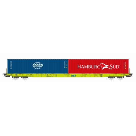 Igra 96010097 - Wagon kontenerowy Sggnss-XL, GATX, Ep.VI "Cosco i Hamburg Süd''