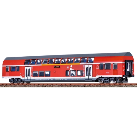 Brawa 64540 - TWINDEXX VARIO, wagon środkowy dwupoziomowy, 1. klasa, DBAG, Ep.VI „Stralsund Hbf”