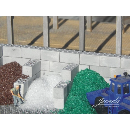 Juweela 28388 - Odpady szklane, szkło białe, brązowe, zielone, 3x 50g, 1: 87, H0