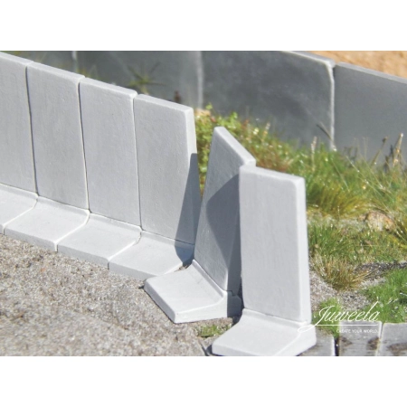 Juweela 28396 - Podpory betonowe 260 cm, podstawa L, 64x, 1:87, H0