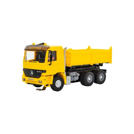 Viessmann 8015 - CarMotion MB ACTROS 3-osiowa wywrotka z obrotowymi kierunkowskazami, żółta
