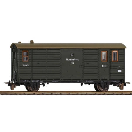 Bemo 3001802 - Wagon bagażowy 152, K.W.St.E., Ep.I