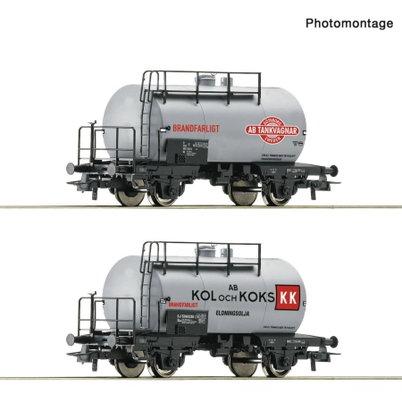 Roco 6600193 - Zestaw 2 wagonów cystern, SJ, Ep.IV
