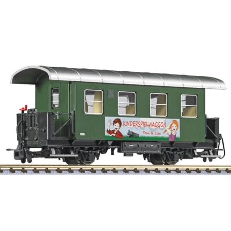 Liliput 344386 - Wagon pasażerski 916, Waldviertelbahn, Ep.VI „KINDERSPIELWAGGON”