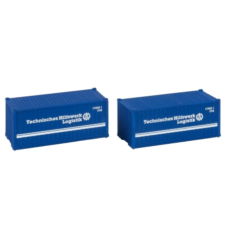 Faller 182005 - 20' kontener THW, zestaw 2 szt.