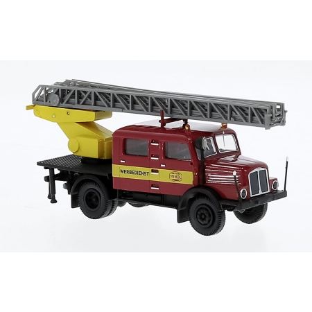 Brekina 71770 - IFA S 4000-1 Doka z drabinką obrotową 'Minol' 1965