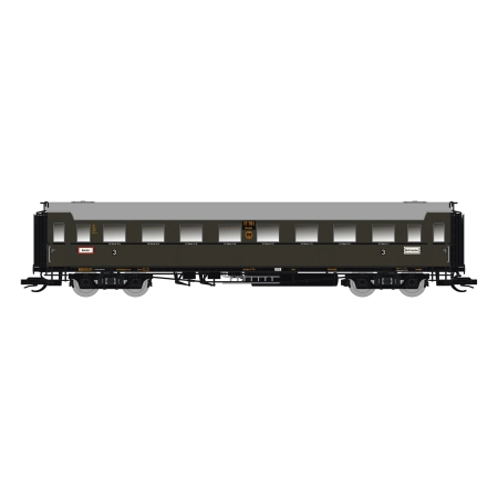 Saxonia 120180-2 - Wagon pasażerski C4Ü Sa 07, DRG, Ep.II, z oświetleniem wewnętrznym