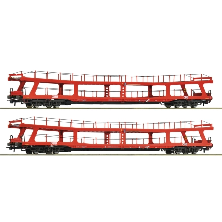 Roco 6600105 - Zestaw 2 wagonów transportowych DDm, ÖBB, Ep.VI