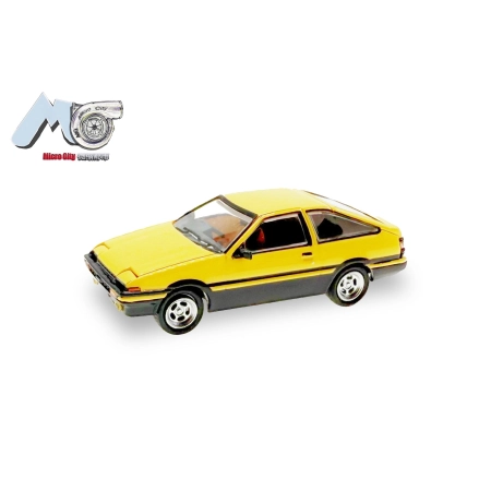 Herpa 87MC000040 - MicroCity: Toyota Corolla AE86, żółty