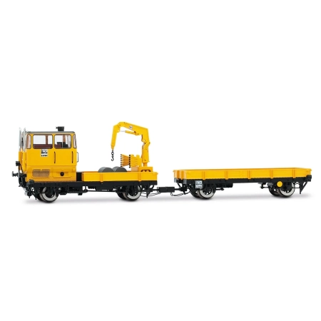 Rivarossi HR2912S - Drezyna z dźwigiem i wagonem, KLV 53, DB, Ep.IV, DC-Dźwięk