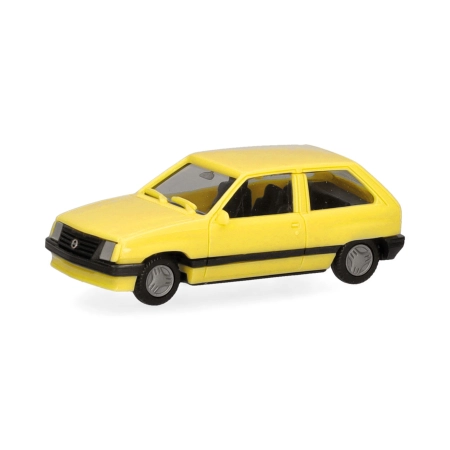 Herpa 029032 - Basic: Opel Corsa A 2-drzwiowy, żółty jamajski