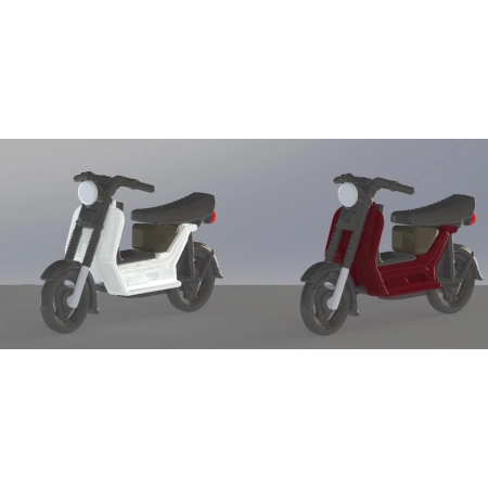Kres 55062010 - Simson SR50, czerwone wino i szary.