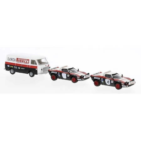Brekina 29663 - Set Lancia Stratos HF, Fiat 238 Kasten, Lancia Rally Team, 1974