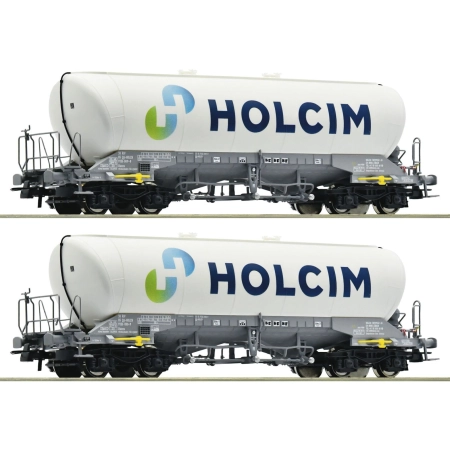 Roco 6600051 - Zestaw 2 wagonów silosowych Uacns, Holcim, Ep.VI
