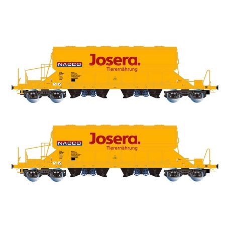 Rivarossi HR6546 - Zestaw 2 wagonów z dachem obrotowym Taoos, NACCO, Ep.VI „Josera