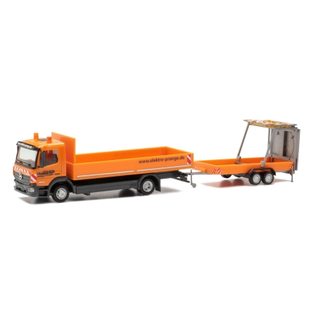 Herpa 956246 - Ciężarówka platformowa MB Atego 13