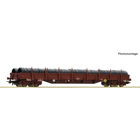 Roco 6600184 - Wagon towarowy platforma typ Res, SNCF, Ep.V-VI